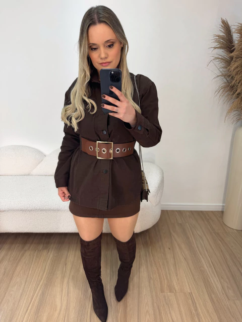 Saia Jeans Isadora - comprar online