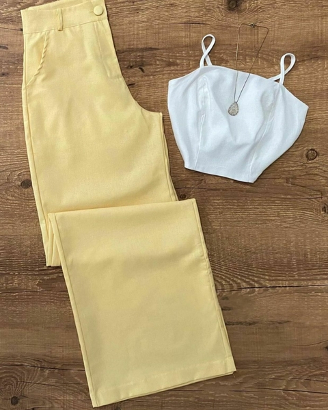 Calça Pantalona Linho - comprar online