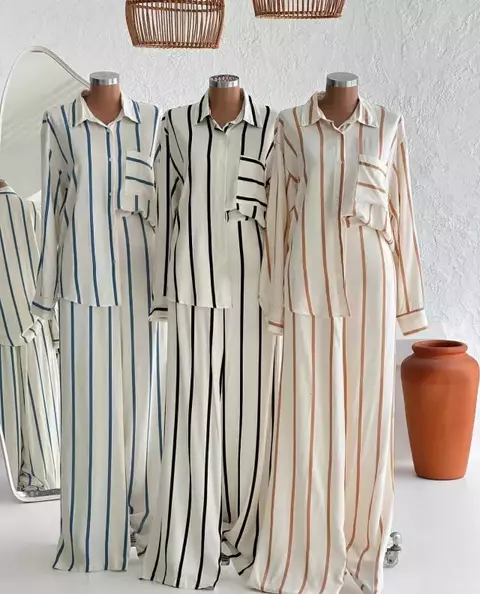 Conjunto Listrado Ligia - comprar online