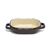 CAZUELA RECTANGULAR - BEIGE CON MARRON