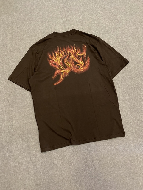 Camiseta Plano C “Flames” (Marrom) - comprar online