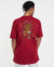 Camiseta Monte Leste Oversized Fight - (Vermelho Escuro)