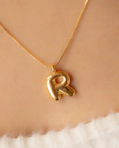 Cadena + Letra - amarillo 