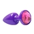 Plug Anal Roxo Com Pedra Tamanho P Diversão Ao Cubo - comprar online