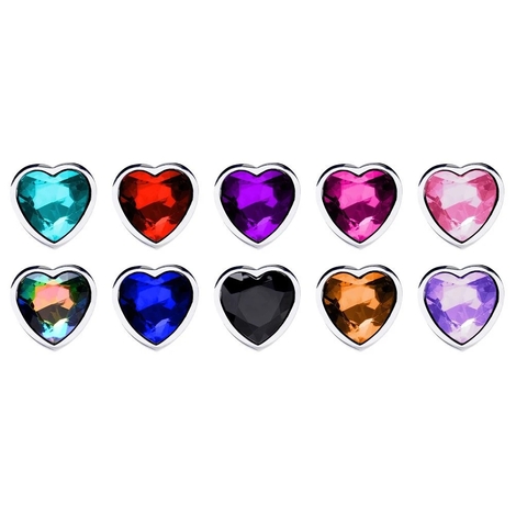 Plug Anal Cromado Formato Coração Tamanho G Mega Import