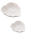 Conjunto de Travessa saladeira Banana Leaf Lyor Branco 2 peças Rami