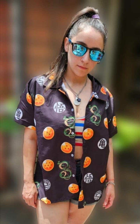Camisa Sublimada Dragon Ball Negra - comprar online
