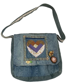bolsa de ombro jeans