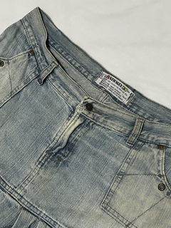 saia jeans plissada - loja online