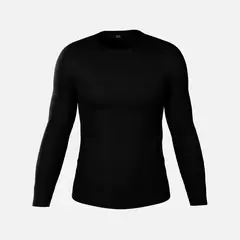 Remera termica Imperial Black mangas larga (negra) - comprar online