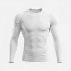 Remera Estilo Compresión Total White Mangas Largas