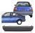 Para-choque Traseiro Escort 1993/1996 Cinza Texturizado