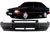Para-choque Dianteiro Escort Hobby - XR3 1987/1992 Preto Texturizado DTS