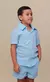 Camisa de Botão Infantil Menino Gola Italiana - comprar online