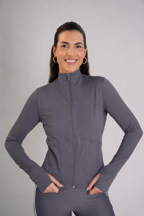 JAQUETA BOMBER MELISSA GRAFITE