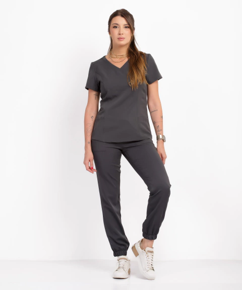 Pijama Easyfit Feminino - Cinza