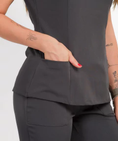 Pijama Easyfit Feminino - Cinza - loja online