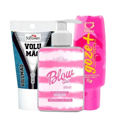 Kit Prazer Turbo – Volumão + Blow Girl + Gozet+