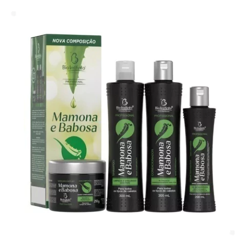 Kit Capilar Profissional Mamona E Babosa Bio Instinto