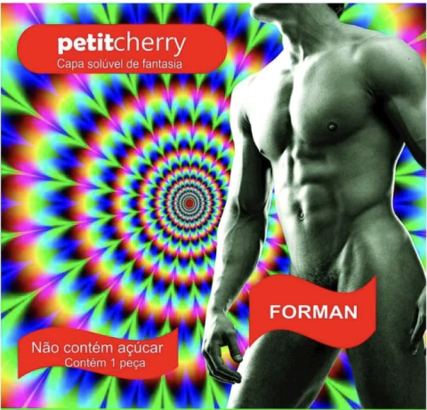 Capa Solúvel Masculina de Fantasia Neon sem Costura de Gelat