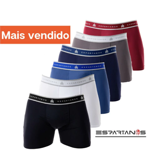 kit com 5 Cueca Boxer Box Microfibra Adulto