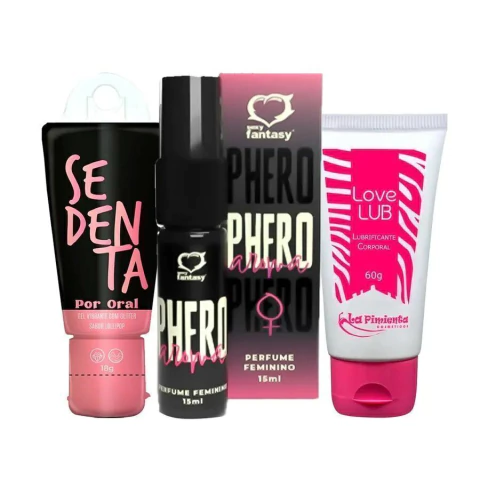 KIT: Sedenta por Oral + Phero Aroma + Love Lub