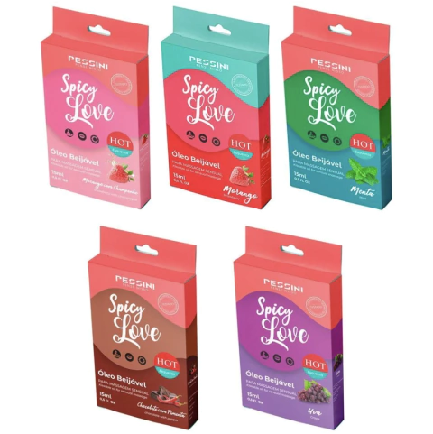 Spicy Love - Oleo Beijavel para massagem sensual
