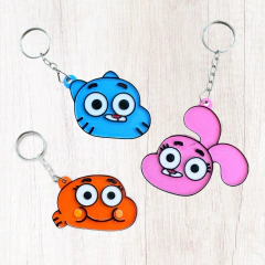 Llaveros Gumball Darwin Anais x 10 unidades