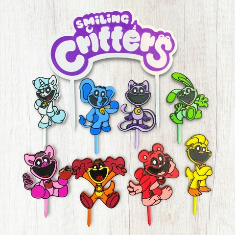 Smiling Critters 8 personajes y Logo