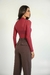 BLUSA TULE VERMELHO BURGUNDY ELIS na internet