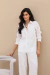 CAMISA EM LINHO PURO OFF WHITE JULIANA - comprar online