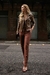 CALÇA SKINNY COMPACT COTTON MARROM MOCHA SARA - comprar online