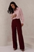 CALÇA RETA ALFAIATARIA VERMELHO BURGUNDY SUZANA - ENTS