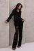 CALÇA RETA DE RENDA PRETO CINDY - comprar online