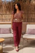 CALÇA SKINNY LINHO PURO VERMELHO CARMÉNÈRE ISIS - comprar online