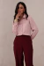 CAMISA CREPE ACETINADO ROSA CHÁ SOFIE - comprar online