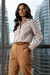 CAMISA TRICOLINE LISTRADA AREIA TALITA - comprar online