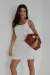 VESTIDO CURTO LINHO PURO OFF WHITE MARINA na internet
