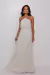 VESTIDO LONGO BORDADOS DOURADOS VISCOSE OFF WHITE KATE