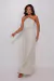 VESTIDO LONGO BORDADOS DOURADOS VISCOSE OFF WHITE KATE - ENTS