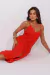 VESTIDO MIDI BOTÕES RAMI VERMELHO HIBISCO RAISSA - loja online