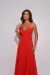 VESTIDO MIDI COM CINTO COM LINHO VERMELHO HIBISCO SHARON - loja online