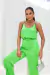 REGATA VISCOSE ACETINADA VERDE LUMINOSO NINA - comprar online