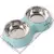 Comedouro Duplo Inox Para Cães – Praticidade e Organização - LatiMiado Pet Shop: Mais que uma loja, um verdadeiro amigo dos pets!