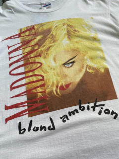 CAMISETA MADONNA OFICIAL / BLOND AMBITION WORLD TOUR 1990 ( GG ) na internet