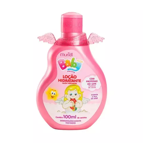 LOÇÃO HIDRATANTE MURIEL BABY ROSA 100ML