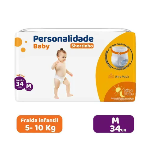 PERSONALIDADE BABY SHORTINHO MEGA M 34UND