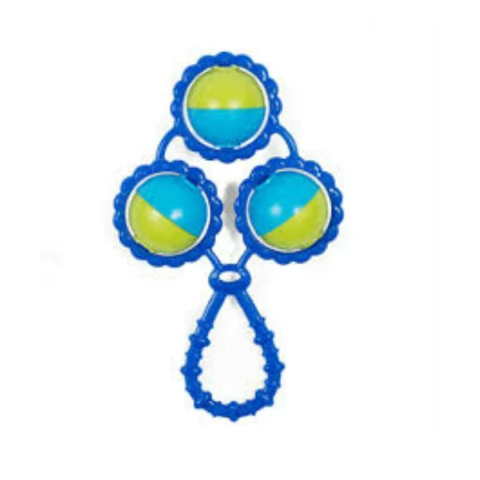 CHOCALHO 3 BOLAS BABY GO AZUL