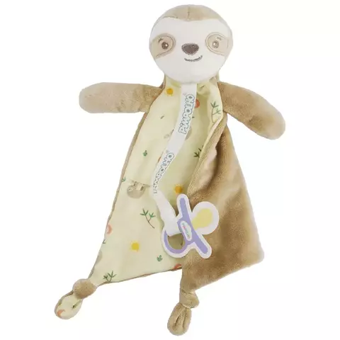 NANINHA PIMPOLHO 56101 COM PRENDEDOR DE CHUPETA UNISSEX BEGE/BICHO PREGUICA