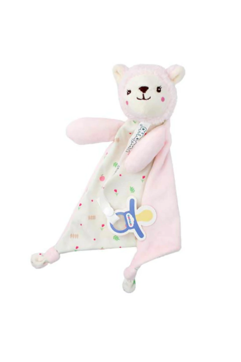 NANINHA PIMPOLHO 55904 COM PRENDEDOR DE CHUPETA FEM ROSA/LHAMA